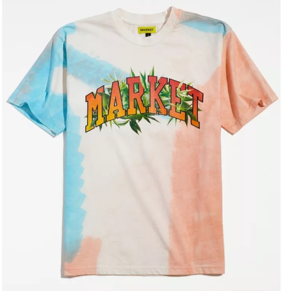 Market Arc Herbal Remedy Tie Dye Short Sleeve Tee NWT